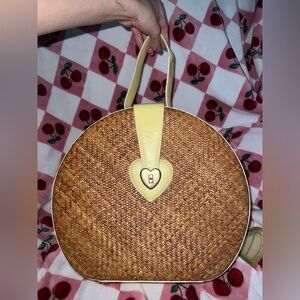 VINTAGE 2004 Juicy Couture Wicker Train Case Y2K Hatbox style Love P&G NWT